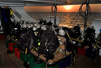 cassiopeia liveaboard dive deck